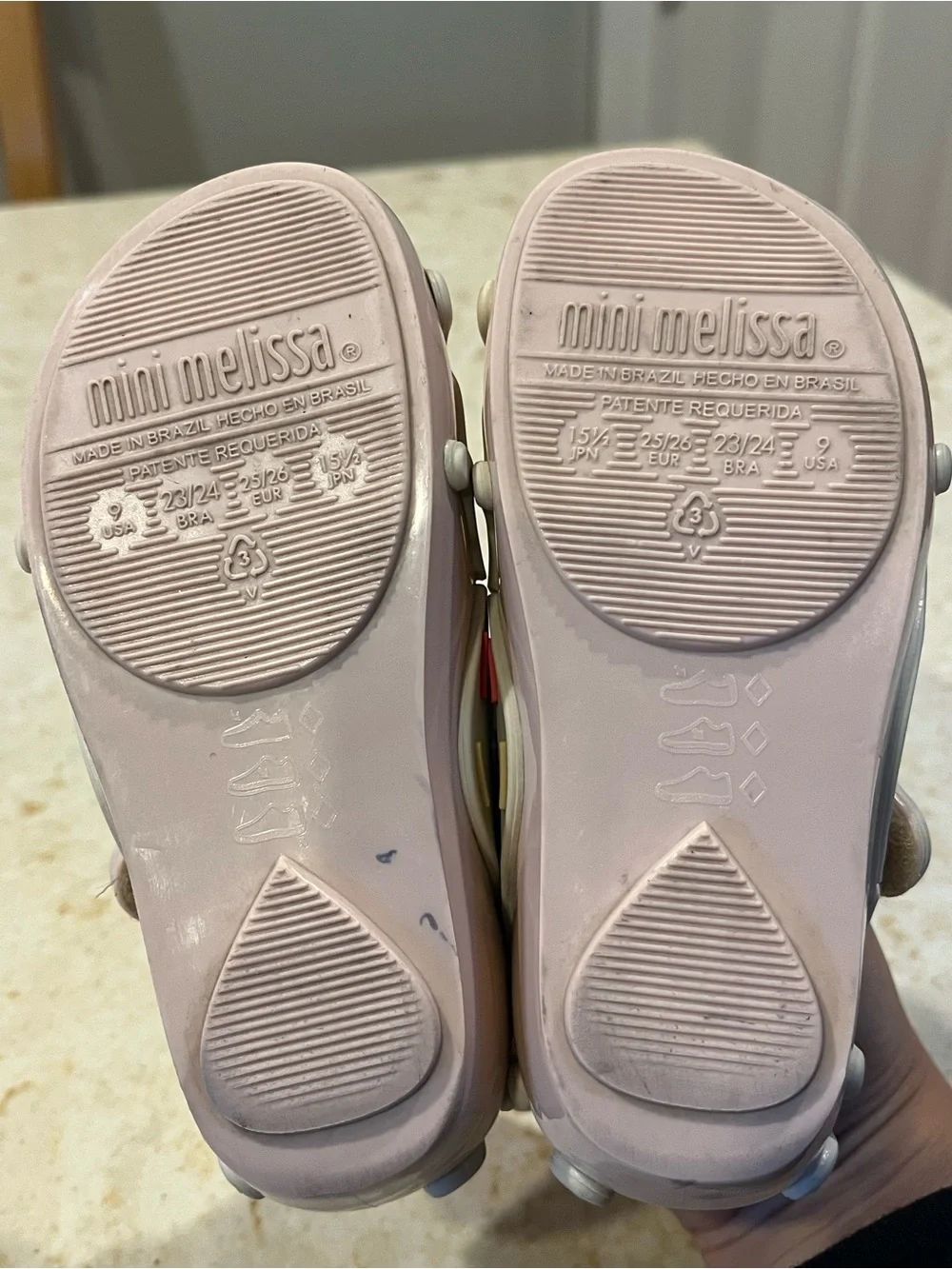 Mini Melissa Pink Donut Sandals with Multicolor Sprinkle Accents